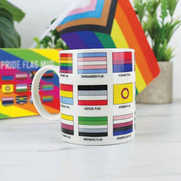 NEW GIFT REPUBLIC pride flag mug in multi - Picture 1 of 3
